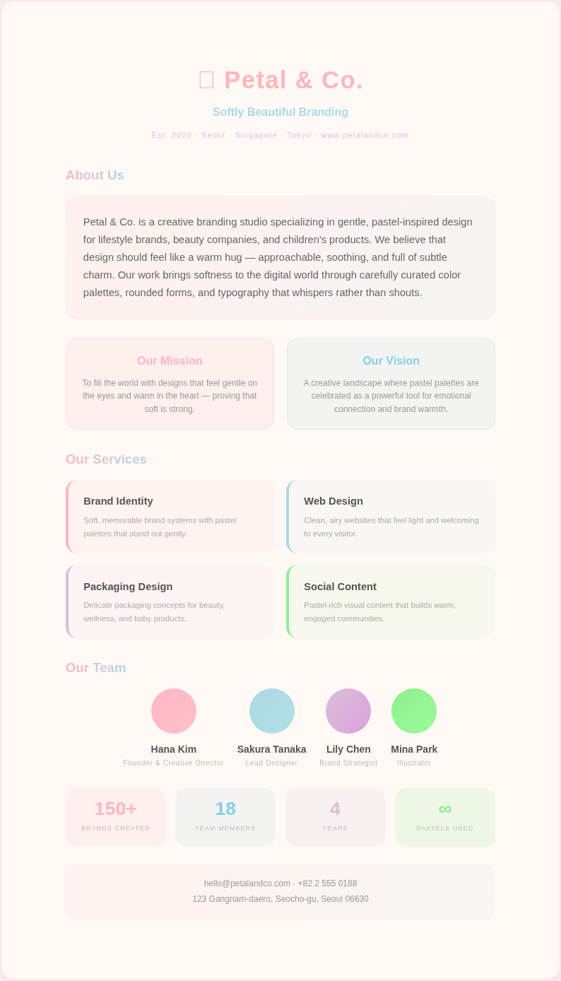 Pastel soft company profile